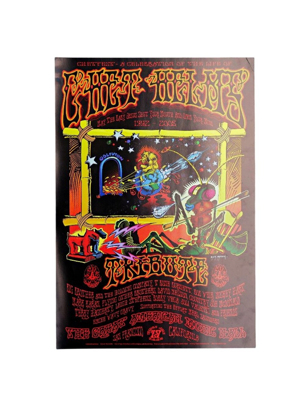 Chetfest 2005 Tribute Poster, Rick Griffin Art, Great American Music Hall